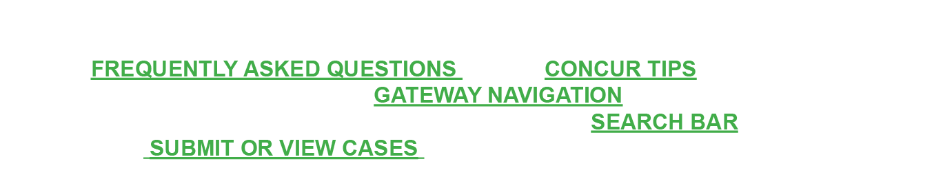 The SUPPORT link offers useful instructions and additional guides for using the Gateway as well as details about Gant   